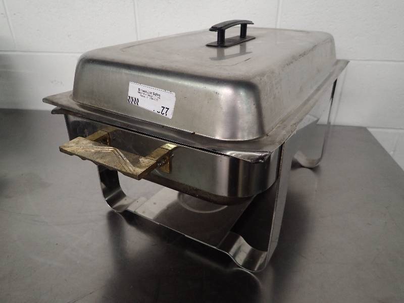 lot 77 image: Shafing Dish Stand w Insert and Lid