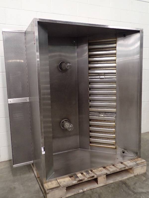 lot 10 image: Captiveaire 60in Wide Stainless Hood w Return Air