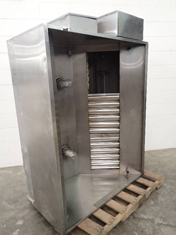 lot 12 image: Captiveaire 60in Wide Stainless Hood w Fire Suppression System