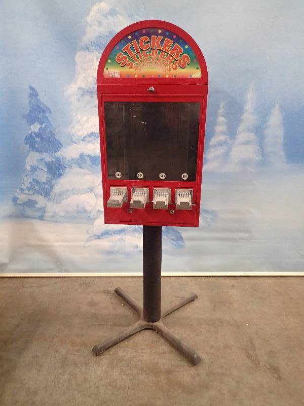 lot 23 image: 4 Stack Sticker Machine w Stand