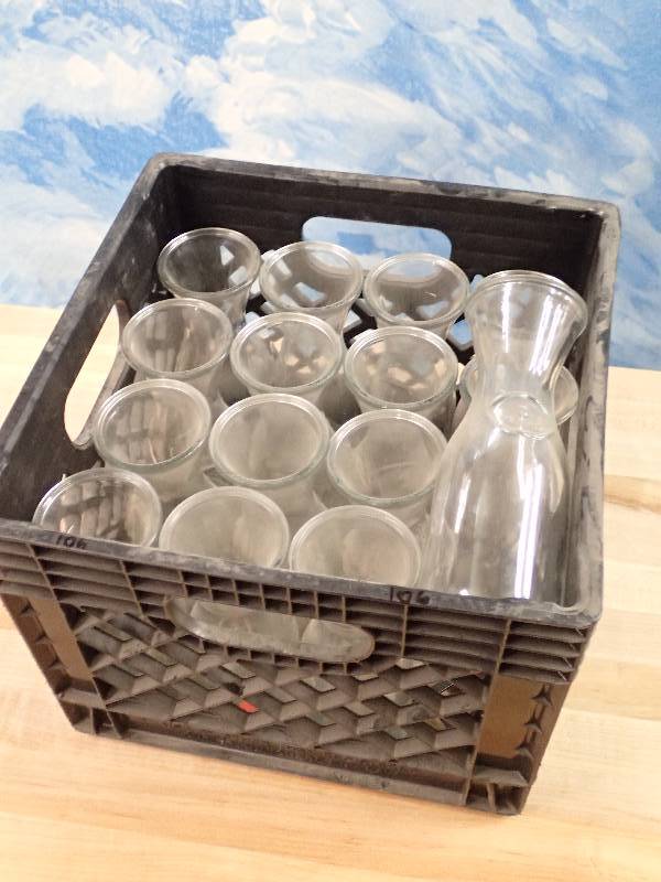 lot 106 image: Lot of Half Liter Glass Decanters