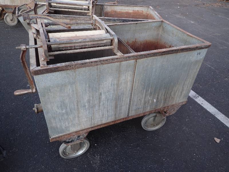 lot 117 image: Antique Washing Station on Large Casters