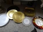 Lot of various serving trays
