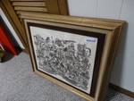 U.S. Bicentennial on solid surface- framed- Numbered 619/5000- Very neat piece!