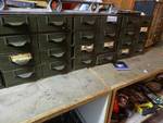 Vintage 18 drawer metal parts cabinet