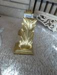 Pair of decorative gold leaf book ends