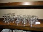 21 pieces of clar glass stemware