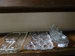 5 glass serving trays