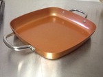 New copper chef skillet large as seen on TV new as picture