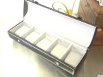 Very nice leather bound watch case holds five watches as pictured great Christmas gift