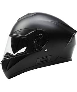lot 440095 image: Motorcycle Full Face Helmet DOT Approved - YEMA YM-831 Motorbike Moped Street Bike Racing Crash Helmet with Sun Visor for Adult, Men and Women - Matte Black, XX-Large