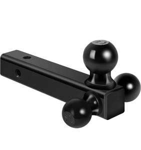 lot 440120 image: MaxxHaul 70270 Trailer Hitch Hollow Shaft Triple Ball Mount - Black