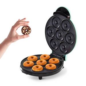 lot 440124 image: DASH Mini Donut Maker Machine for Kid-Friendly Breakfast, Snacks, Desserts & More with Non-stick Surface, Makes 7 Doughnuts - Aqua