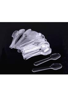 lot 440128 image: 1Pack (500pcs) Disposable Clear Plastic Mini Spoon Best for JellyPuddingYogurtIce CreamDesertCakeAppetizer