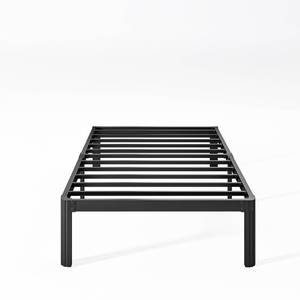 lot 140109 image: Nordicbed 12 Inch High Platform Twin Bed Frame No Box Spring Needed, Metal Bed Frame Twin, Noise Free, Easy Assembly, Heavy Duty, Black