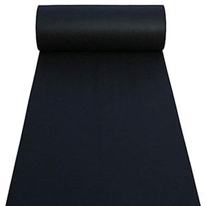 lot 140115 image: Black Aisle Runners Wedding Accessories Aisle Runner Carpet Rugs for Step and Repeat Display, Ceremony Parties and Black Events Indoor or Outdoor Decoration 40 Inch Wide x50 feet Long