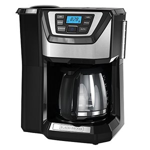 lot 240092 image: BLACKDECKER 12-Cup Mill and Brew Coffe Maker, CM5000B, 24-Hour Programble, Built-in Grinder, Sneak-A-Cup, Permanent Washable Fitler