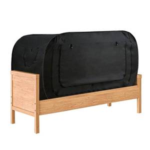 lot 240112 image: HFYJ POP Easy Set Up Breathable Privacy Bed Tent for Twin Bed Blackout Pop Up Canopy for Bunk Bed