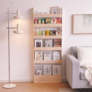 lot 140132 image: Heehee Solid Wood Bookshelf Bookcase Book Shelf Organizer for Books, Toy Storage Bookshelf Rack Wall for Kids and Adults (Width 23.6in (60CM))