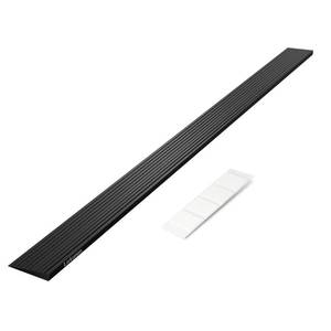 lot 140143 image: LIEKUMM 0.4 Rise Solid Rubber Threshold Ramp, 1500 LBS Capacity, 35.4 Wide Non-Slip Wheelchair Ramp for Doorway Indoor or Outdoor, Bathroom, Garage and Supermarket Entrance, Cuttable Black