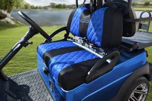 lot 140150 image: Golf Cart Seat Covers for Club Car Precedent,DS and Yama Golf Carts OEM Ordinary Front Seats,Breathable Washable Polyester Mesh Cloth. Renew Your Golf Cart.