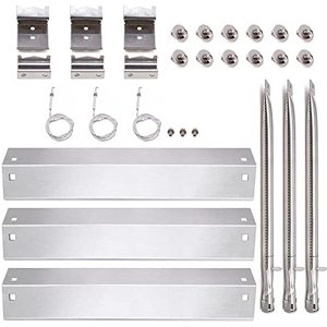 lot 140151 image: Hiorucet Grill Parts for Char Griller 5050, 5650, 3001, 3072, 5072, 3030, 3008, 5252, 3000, 4000, King-Griller 3008, 5252, Grill Heat Plate Tents Burner Tubes Ignitor for Chargriller Replacement Parts