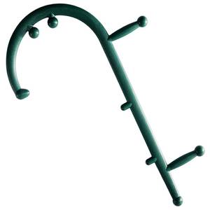 lot 140154 image: ZIZNBA Back and Neck Massager for Trigger Point Fibromyalgia Pain Relief and Self Massage Hook Cane Therapy (Green)
