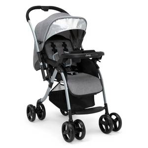 lot 240114 image: Retails $150 Jeep Unlimited Reversible Handle Stroller, Grey Tweed