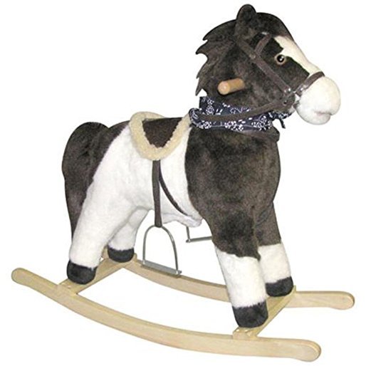 lot 3253 image: Charm Company Pinto Horse Rocker