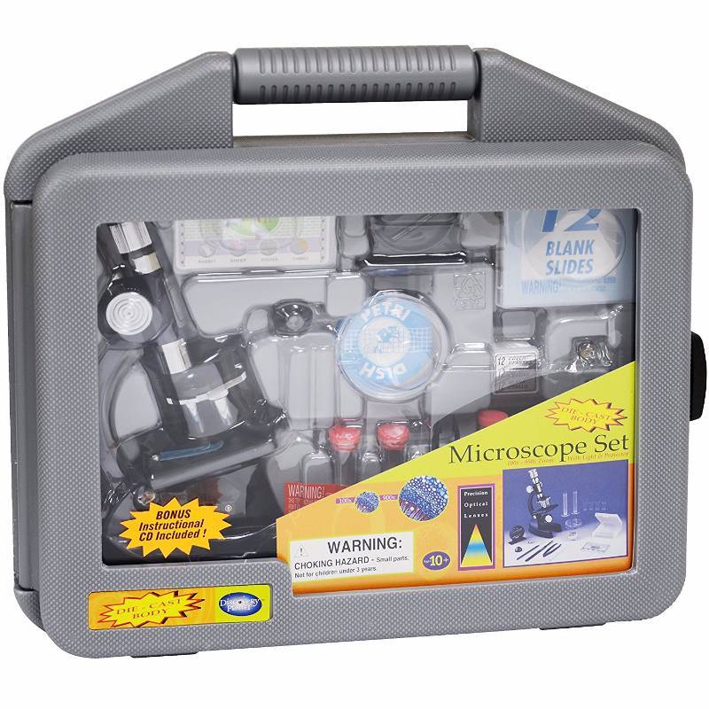 lot 3261 image: Edu-Toys Electronics Discovery Planet Microscope Set in Carrying Case