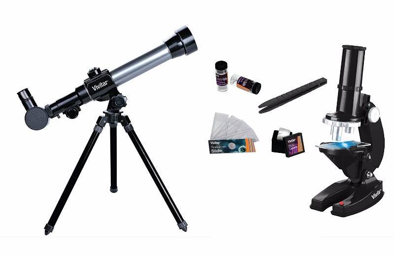 lot 3265 image: Vivitar Telescope And Microscope Combo