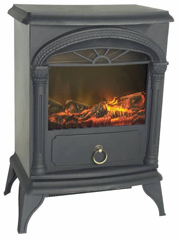 lot 3340 image: Fire Sense Vernon Electric Fireplace Stove (IN BOX)