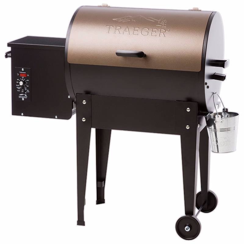 lot 3341 image: Traeger Grills Junior Elite Wood Pellet Grill and Smoker - Grill, Smoke, Bake, Roast, Braise, and BB (IN BOX)