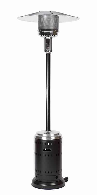 lot 3345 image: Fire Sense Commercial Patio Heater, Stainless Steel and Black Powder Coating (IN BOX)