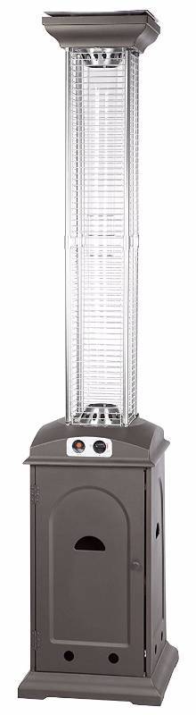 lot 3346 image: Fire Sense Mocha Finish Square Flame Heater (IN BOX AS IS)
