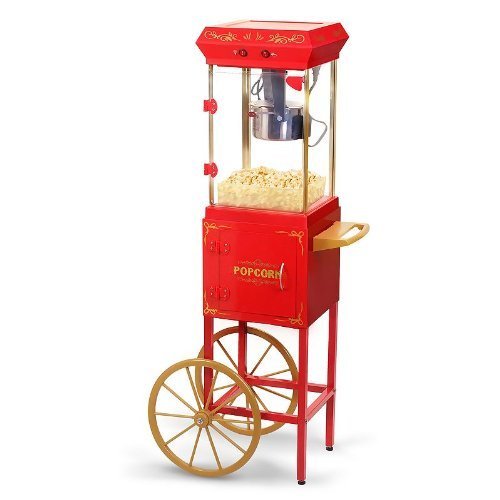 lot 3347 image: Elite Deluxe EPM-299 Maxi-Matic 2.5 Ounce Popcorn Maker Machine with Trolley (IN BOX)