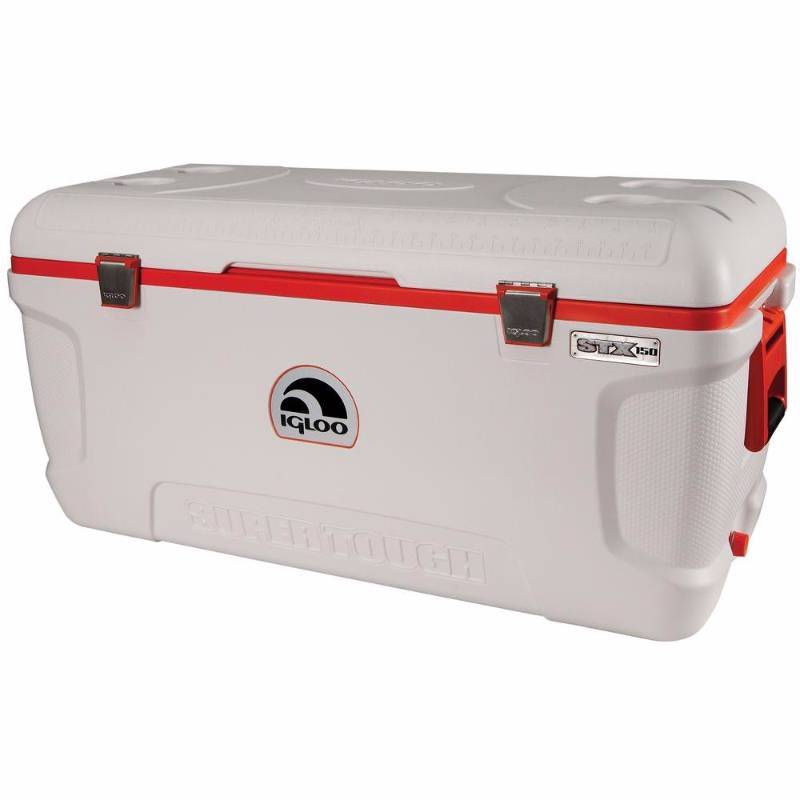 lot 3350 image: Super Tough STX 150 Qt. Built-in Cup Holders Cooler
