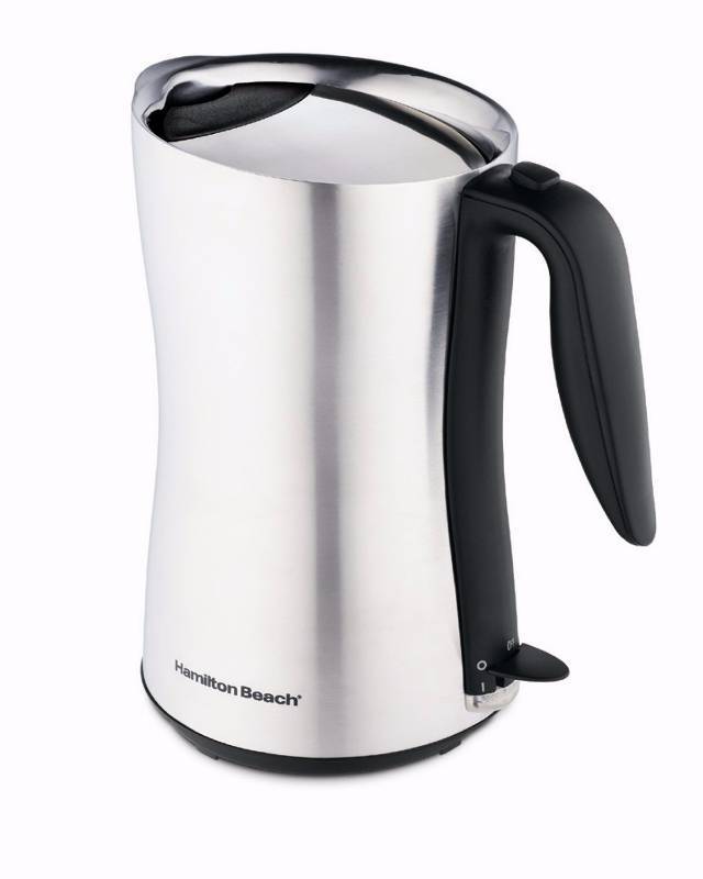 lot 3280 image: Hamilton Beach 40898 Cool-Touch 8-Cup Cordless Electric Kettle