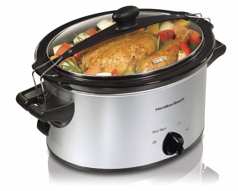 lot 3287 image: Hamilton Beach 33249 Stay or Go Slow Cooker, 4-Quart