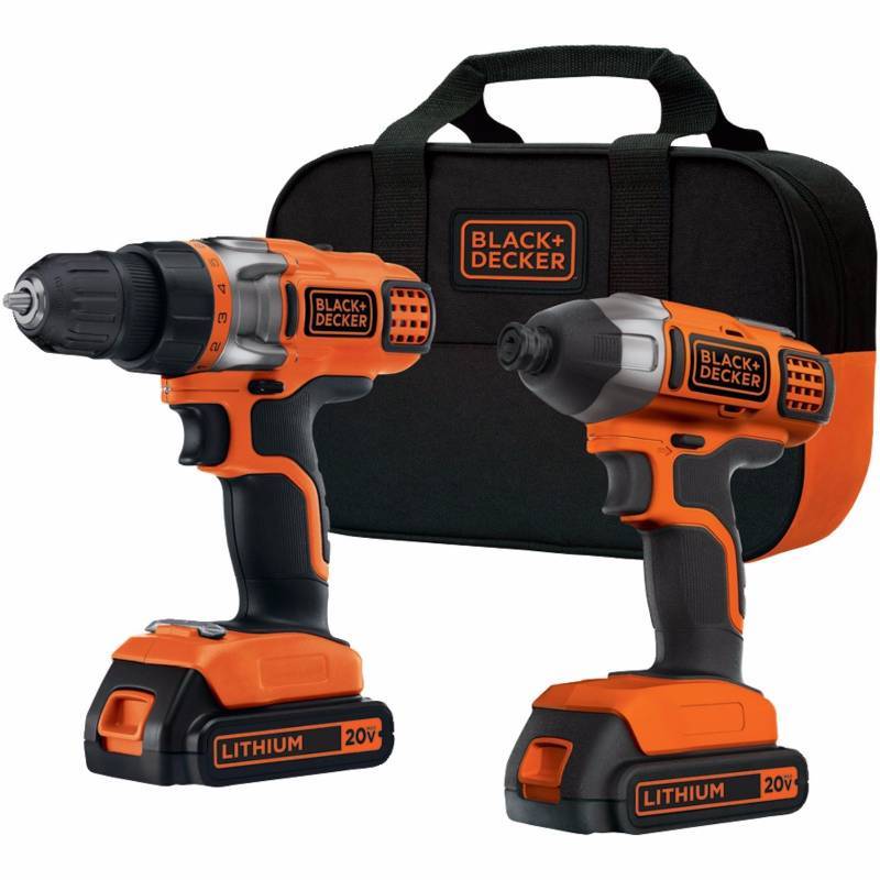 lot 3329 image: BLACKDECKER BDCD220IA 20-Volt MAX Lithium-Ion DrillDriver and Impact Driver
