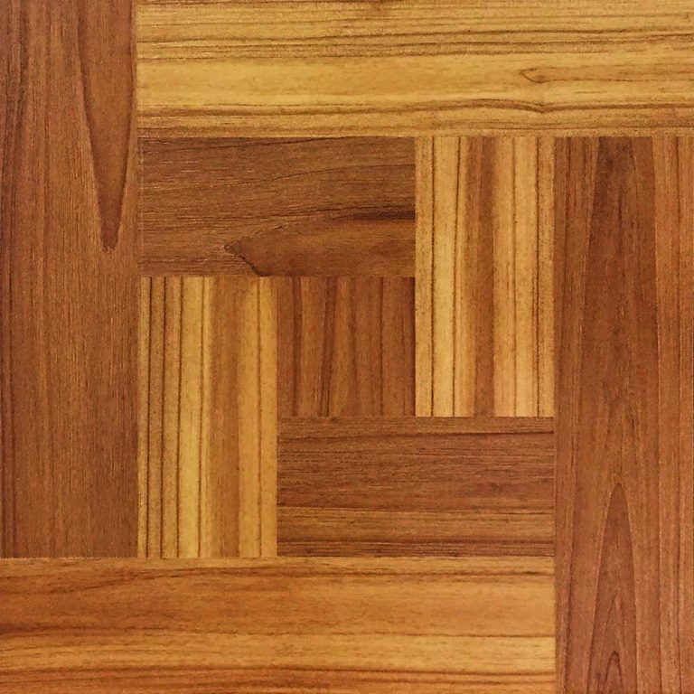 lot 1819 image: 12 in. x 12 in. Brown Wood Parquet Peel and Stick Vinyl Tile Flooring (30 sq. ft.  case)