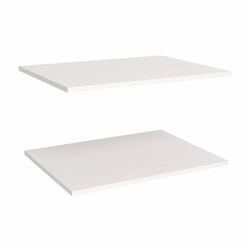 lot 1972 image: Impressions 25 in. Deluxe Extra Shelves in White (2-Pack)