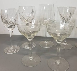 lot 19 image: Assortment Crystal Stemware