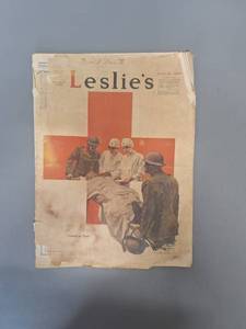 lot 93 image: Leslies Weekly Magazine December 14, 1918 (Not Mint)
