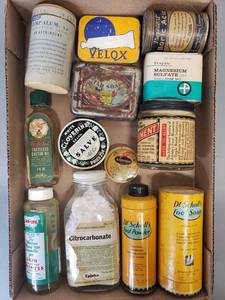 lot 413 image: Vintage Health and Beauty Tins
