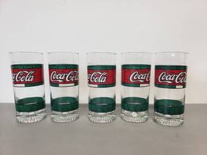 lot 438 image: (5) German Coca-Cola Restaurant Glasses