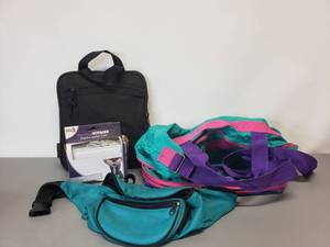 lot 443 image: Travel Duffle, Expandable Tote, Fanny pack and Luggage Scale