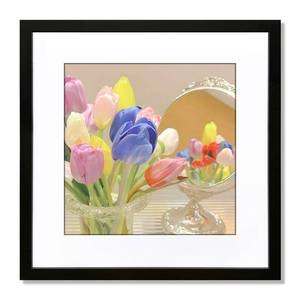 lot 1801 image: ALLUCKYAN 24x24 Black Picture Frame Mat for 20x20 Photo Wall Mounting Poster Frame-1pcs