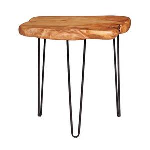 lot 1819 image: NXN-HOME Natural Edge Side Table, Live Edge End Table with 3 Hairpin Legs, Nightstand Plant Stand for Bedroom and Living Room(19 L x 16 W x 20 H)