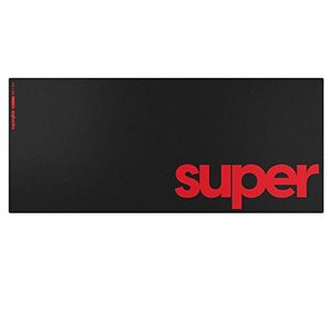 lot 1847 image: Pulsar - Superglide Premium Glass Mouse Pad XXL ALUMINO-Silicate Glass Surface Anti-Slip Fully Molded high-Density Silicone Rubber 38.5in x 16.5in (XXL, Black)